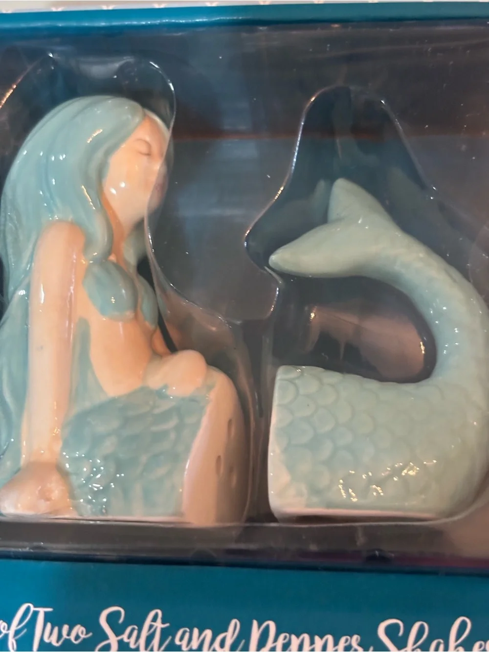 New Mermaid Salt And Pepper Shakers Cute Collectible NIB